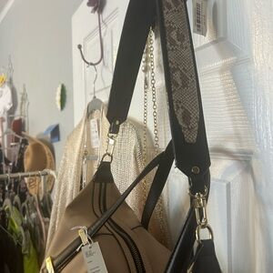 Antonio Melani  new w/ tags Stylish Black and Tan Women's Bag see pics cute! NET